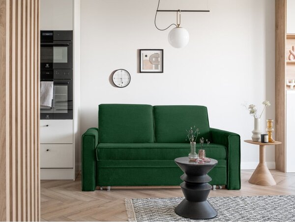 Ciemnozielona rozkładana sofa 168 cm Lucky Lucy – Miuform