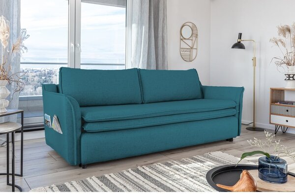 Turkusowa rozkładana sofa Miuform Charming Charlie