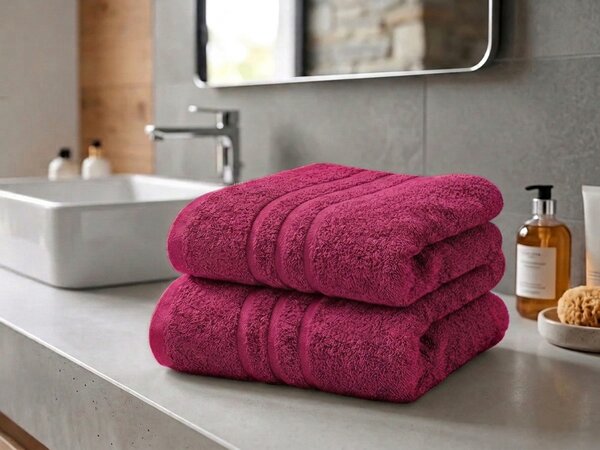 Ręcznik Comfort 50 x 100 cm purpurowy, 100% bawełna