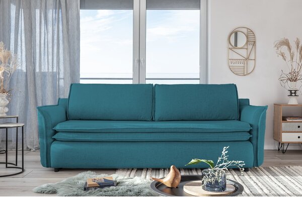Turkusowa rozkładana sofa Miuform Charming Charlie