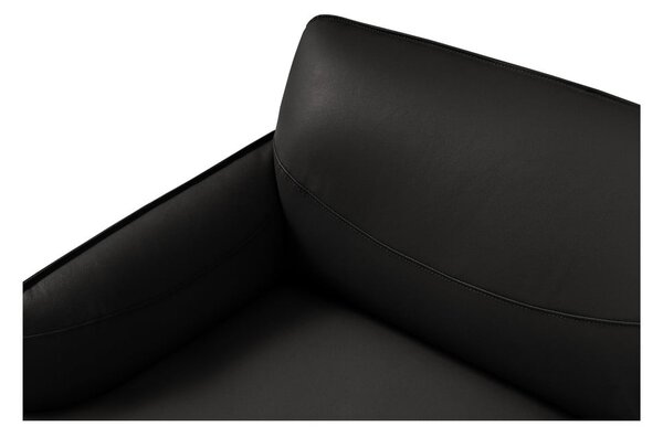 Czarna skórzana sofa Windsor & Co Sofas Neso, 235x90 cm