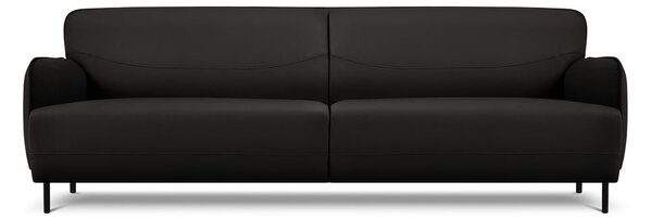 Czarna skórzana sofa Windsor & Co Sofas Neso, 235x90 cm