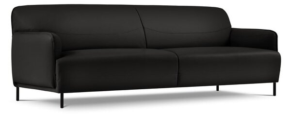 Czarna skórzana sofa Windsor & Co Sofas Neso, 235x90 cm