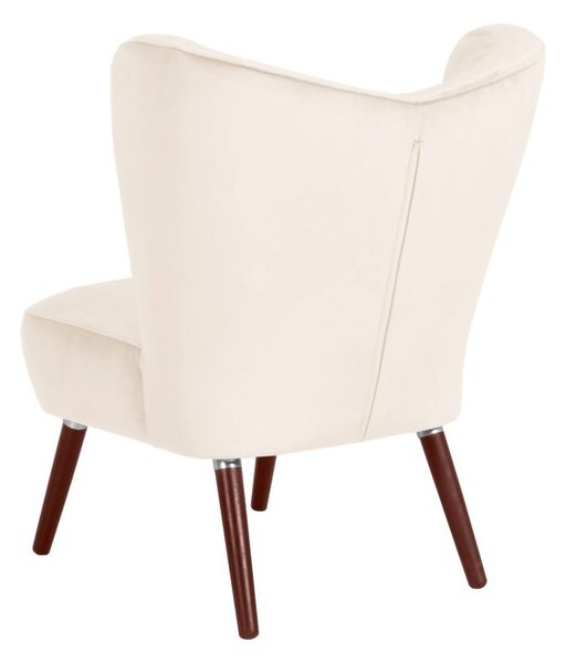 Kremowy fotel Max Winzer Sari Velvet