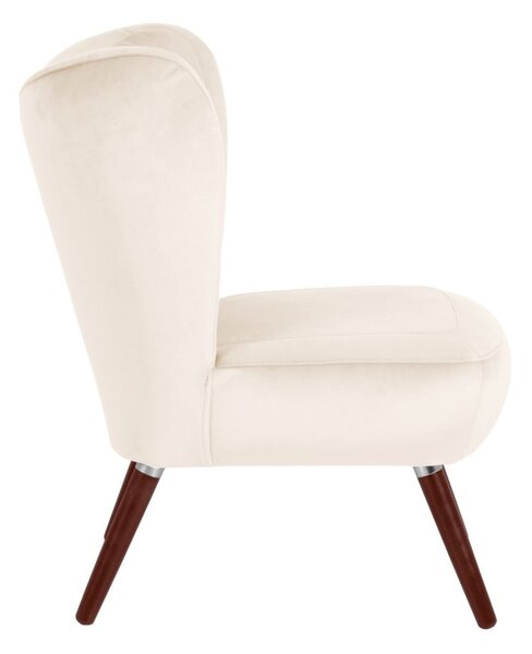 Kremowy fotel Max Winzer Sari Velvet