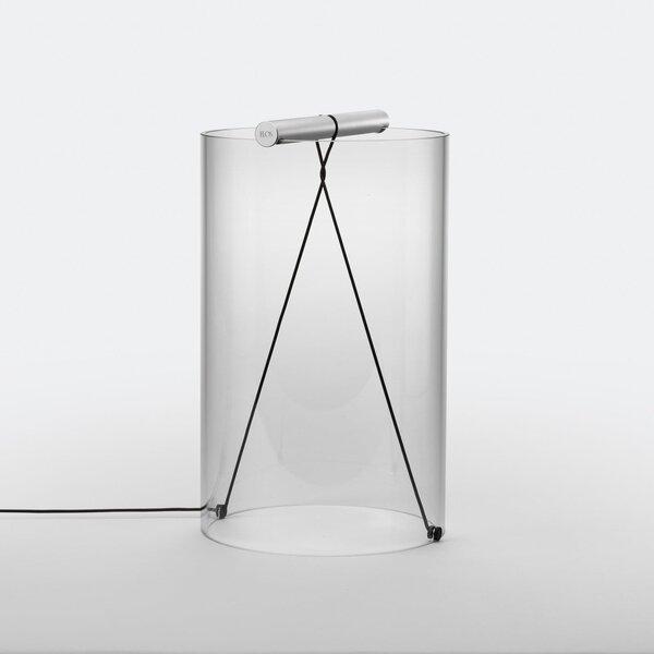 Lampa Stołowa FLOS, To-Tie T2, ściemnialny, transparentny, salon, szkło, design