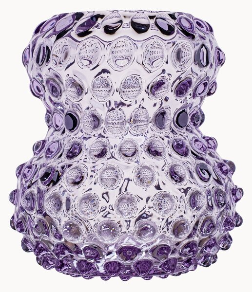 Wazon ze szkła dmuchanego Hobnail Birdie, W 13 cm