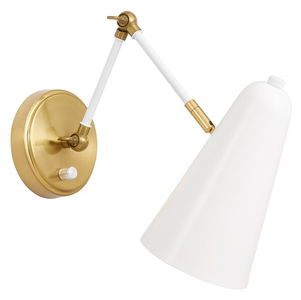 LAMPA ŚCIENNA KINKIET NOWOCZESNY BIAŁY RONA W2
