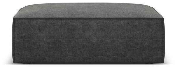 Szary podnóżek z tkaniny szenilowej Vanda – Mazzini Sofas