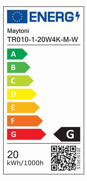 UNITY Points LED 20W 4000K 36 st lampa biała liniowa 60cm do szyny 1-fazowej regulowana