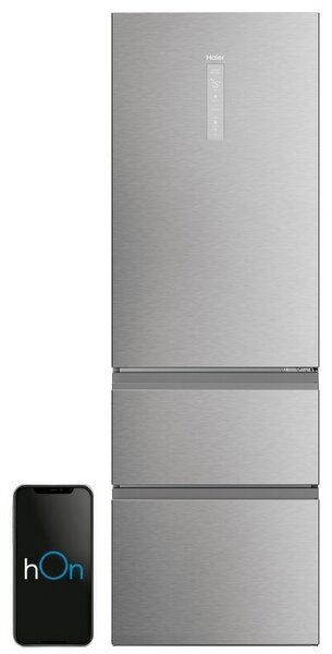 Lodówka HAIER HTW5618DNMG 3D No Frost 185cm Srebrny
