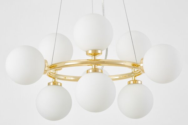 NOWOCZESNA LAMPA WISZĄCA KLASYCZNE ZŁOTO MARSIADA W9