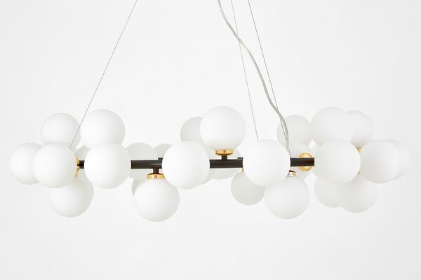 NOWOCZESNA LAMPA WISZĄCA CZARNO-ZŁOTA MARSIADA W40