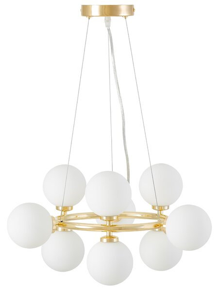 NOWOCZESNA LAMPA WISZĄCA KLASYCZNE ZŁOTO MARSIADA W9