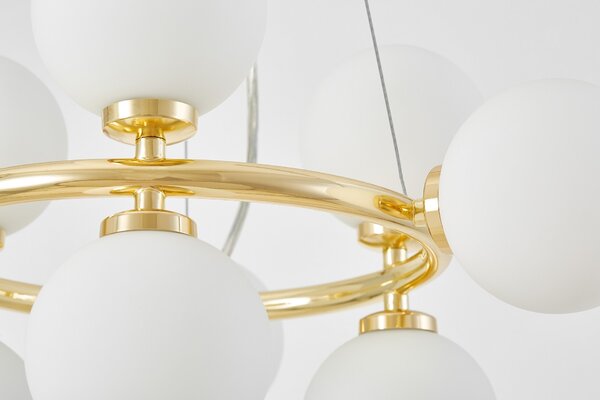 NOWOCZESNA LAMPA WISZĄCA KLASYCZNE ZŁOTO MARSIADA W9