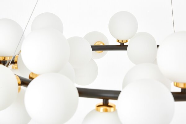NOWOCZESNA LAMPA WISZĄCA CZARNO-ZŁOTA MARSIADA W40