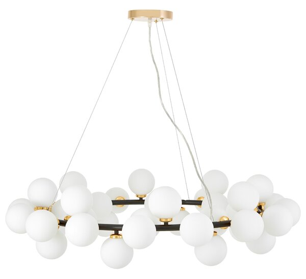 NOWOCZESNA LAMPA WISZĄCA CZARNO-ZŁOTA MARSIADA W40