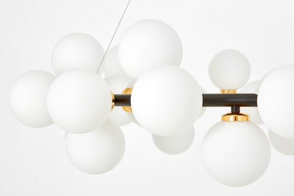 NOWOCZESNA LAMPA WISZĄCA CZARNO-ZŁOTA MARSIADA W40