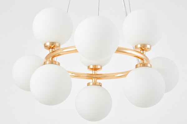 NOWOCZESNA LAMPA WISZĄCA ZŁOTA MARSIADA W9