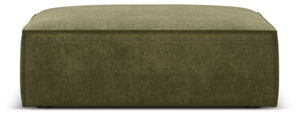 Zielony podnóżek z tkaniny szenilowej Vanda – Mazzini Sofas