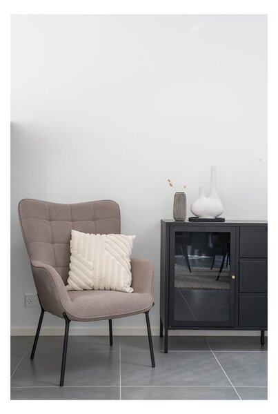 Jasnoszary fotel typu uszak Glasgow – House Nordic
