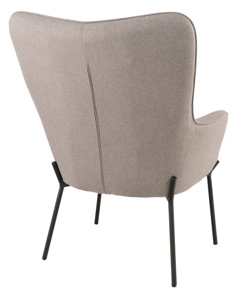 Jasnoszary fotel typu uszak Glasgow – House Nordic