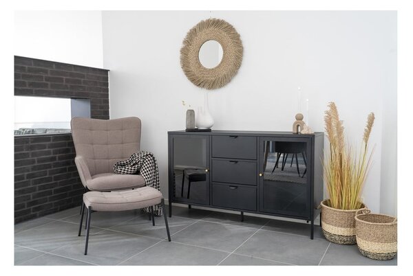 Jasnoszary fotel typu uszak Glasgow – House Nordic