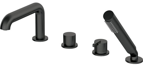 Bateria wannowa natynkowa DEANTE Silia BQS N14M Nero