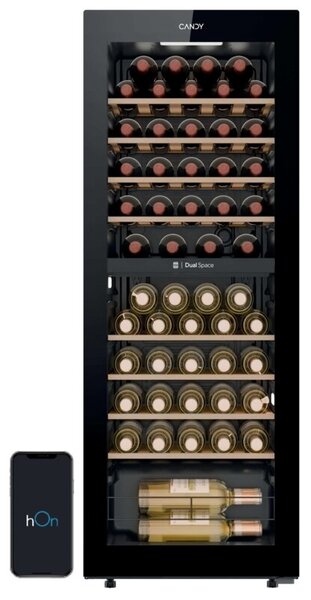 Winiarka CANDY Dwustrefowa CNWQ4G56G2 pojemność 56 butelek