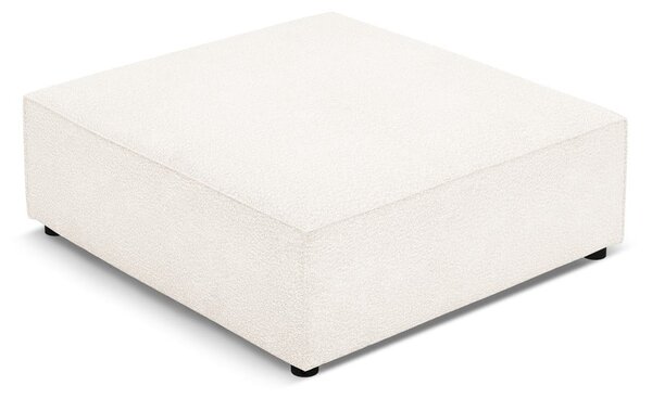Beżowy podnóżek z materiału bouclé Jodie – Micadoni Home