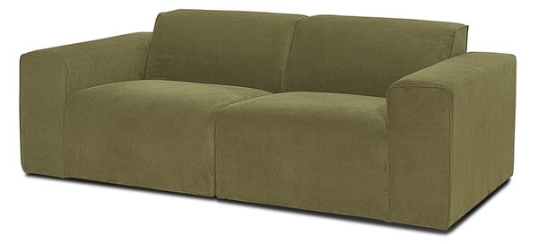 Zielona sztruksowa sofa modułowa Scandic Sting
