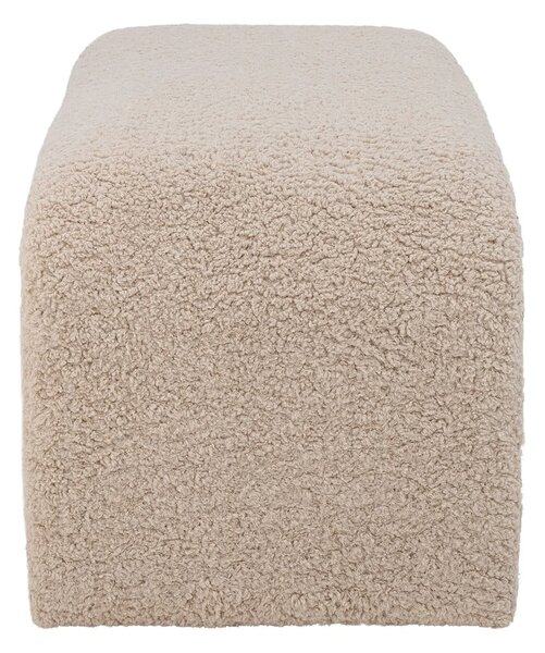 Kremowa ławka z materiału bouclé Bobbie – Bloomingville
