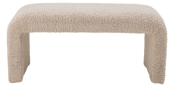 Kremowa ławka z materiału bouclé Bobbie – Bloomingville