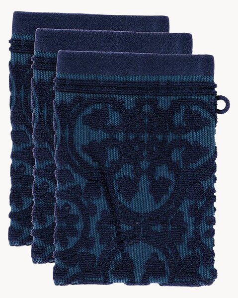 Komplet ręczników z bawełny frotte Tile de Pip, 3 elem