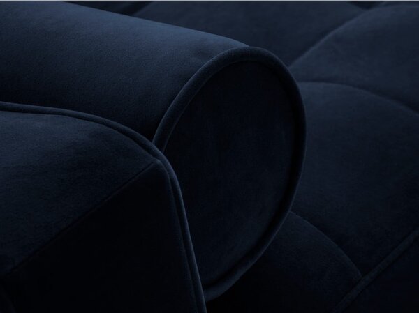 Niebieska aksamitna rozkładana sofa Milo Casa Santo
