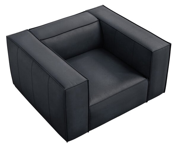 Ciemnoniebieski skórzany fotel Madame – Windsor & Co Sofas