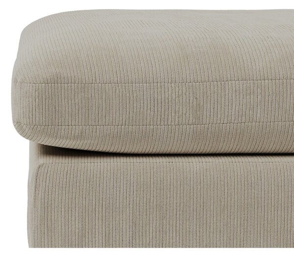 Kremowy sztruksowy podnóżek Comfy – Scandic