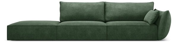 Ciemnozielony szezlong (prawostronny) Vanda – Mazzini Sofas
