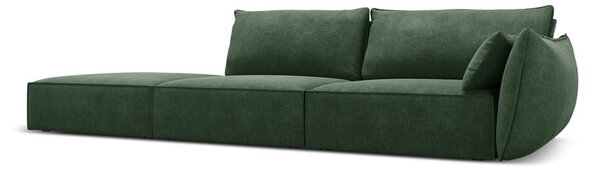 Ciemnozielony szezlong (prawostronny) Vanda – Mazzini Sofas