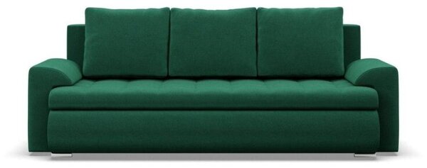 Kanapa rozkÅadana, Bosco, velvet, 222x96x92 cm, butelkowa zieleÅ | TYLETEGOTU