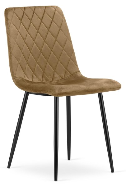 Krzesło Brązowy Elegancki Designerski Do Sypialni