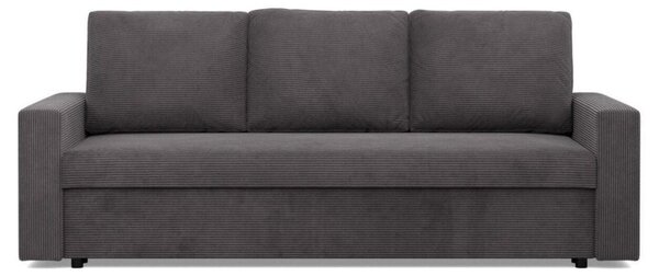 Kanapa 3 osobowa, BLOM, sztruks, 220x92x92 cm, ciemny szary | TYLETEGOTU