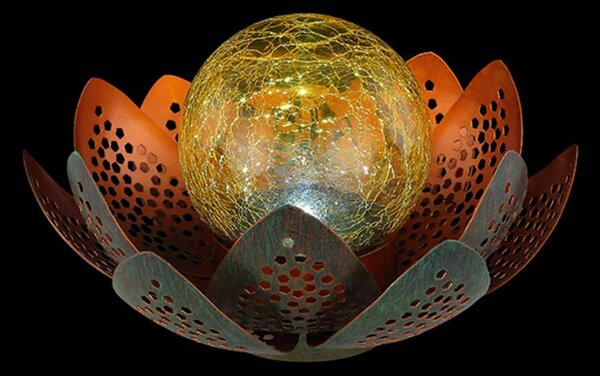 Globo Lampa solarna LED 33655, kwiat, Ø 22 cm