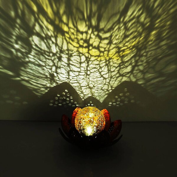 Globo Lampa solarna LED 33655, kwiat, Ø 22 cm