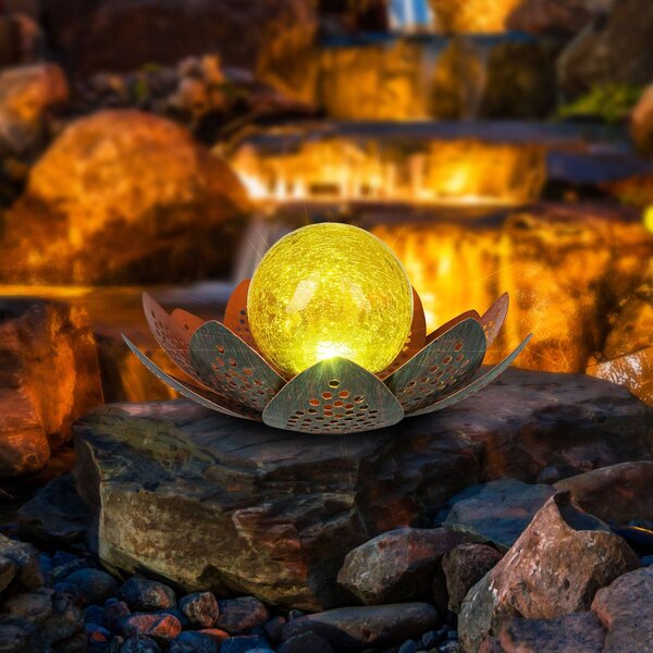 Globo Lampa solarna LED 33655, kwiat, Ø 22 cm