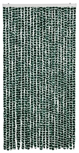 Zasłona przeciwko owadom, zielono-biała, 100x230 cm, szenil