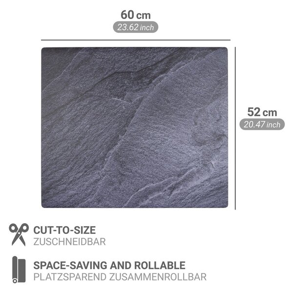 Płyta ochronna na kuchenkę z PVC 60x52 cm Slate – Wenko