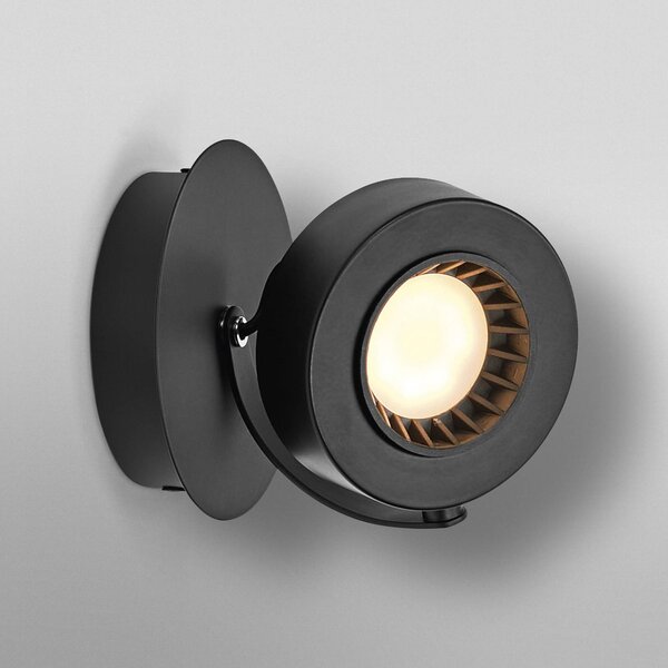 OSRAM Reflektor ścienny LED VENUS, czarny, 1-punktowa, metalowa, 3000 K VENUS, czarny, salon / jadalnia, metal, nowoczesny