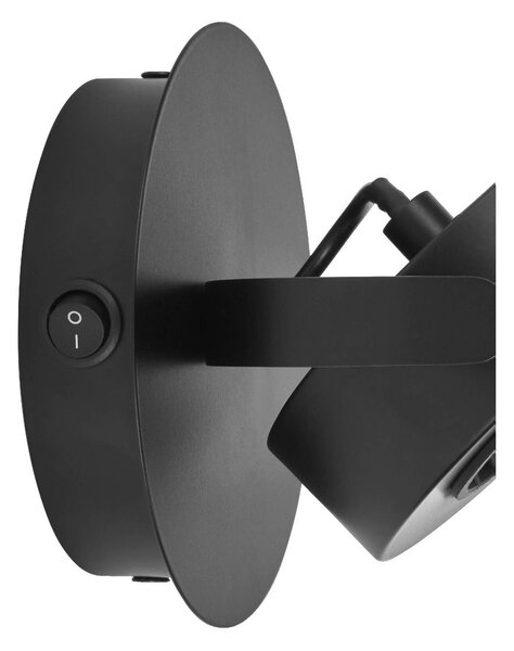 OSRAM Reflektor ścienny LED VENUS, czarny, 1-punktowa, metalowa, 3000 K VENUS, czarny, salon / jadalnia, metal, nowoczesny