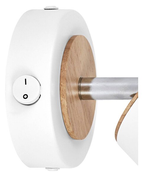 OSRAM Reflektor sufitowy LED PLUTO, biały, 1 spot, metal 3000 K PLUTO, biały / opal, salon / jadalnia, metal